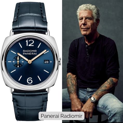 anthony bourdain panerai radiomir|Anthony Bourdain watch sale.